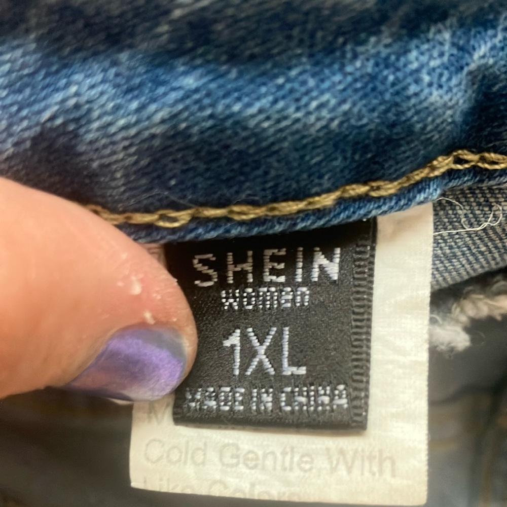SHEIN Women's Blue Denim skirt 1XL - Picture 2 of 3